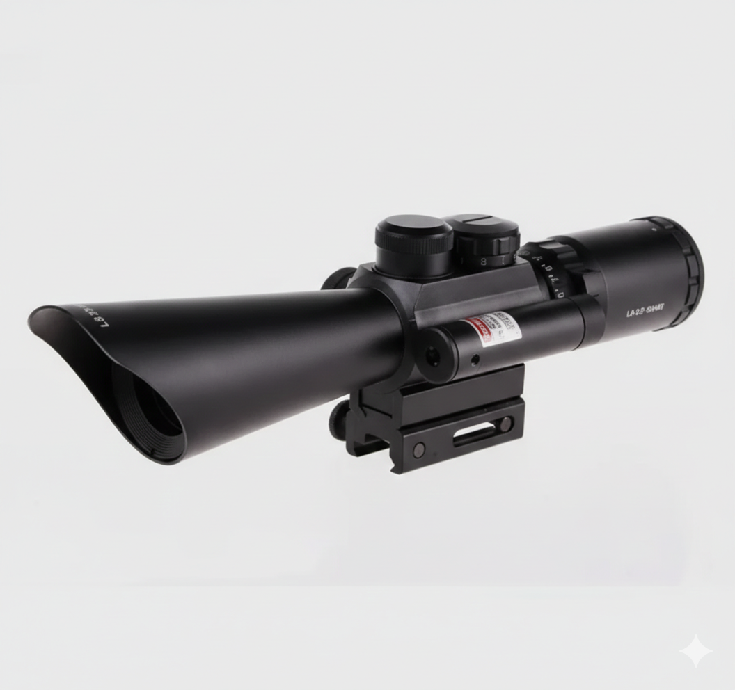 Mira Telescópica APOLO 3.5-10x40EG M8 SFP con Retícula Iluminada – Incluye Monturas 3/8” y 3/4” (Sin Láser)