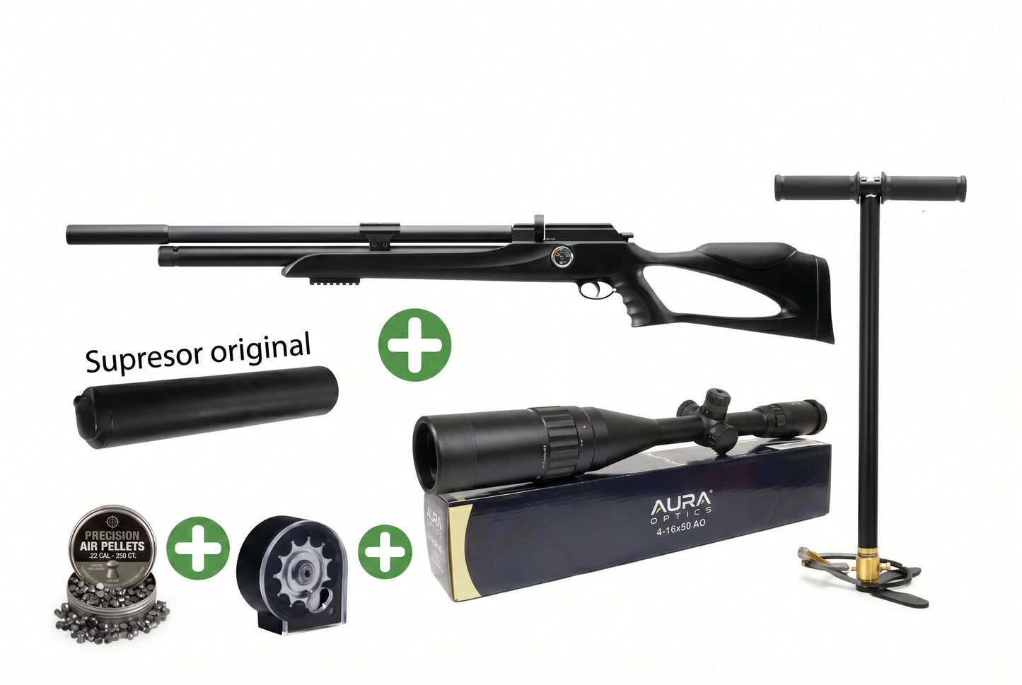 Rifle Pcp M25 + Bombin + Mira+ Postones