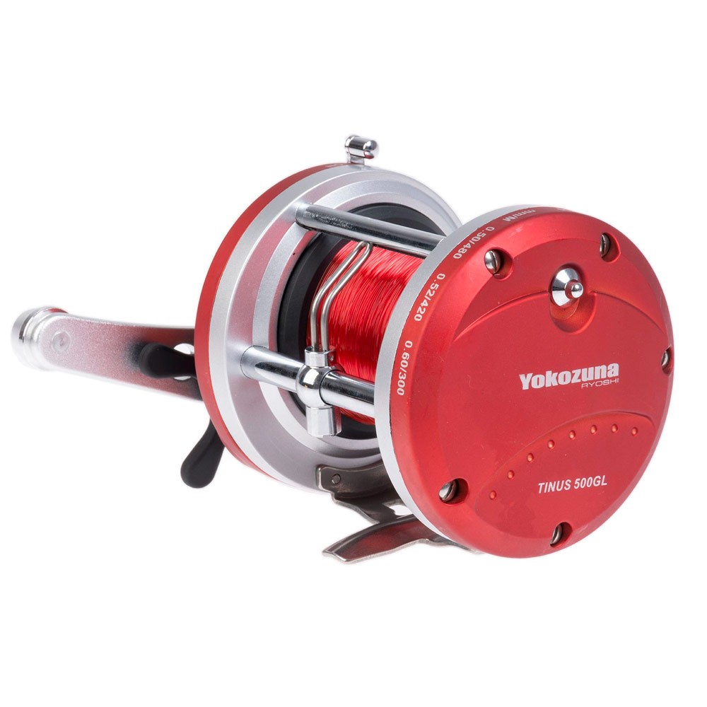 Carrete YOKOZUNA TINUS 500GL, 1bb, 710g, con Nylon, 5.2:1