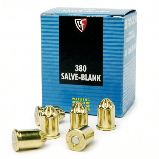 Munición de Fogueo Calibre .38 (.380 / 9mm R.K.) Fiocchi: Balas de Salva para Revólver - Caja de 50 unidades (Copia) (Copia)