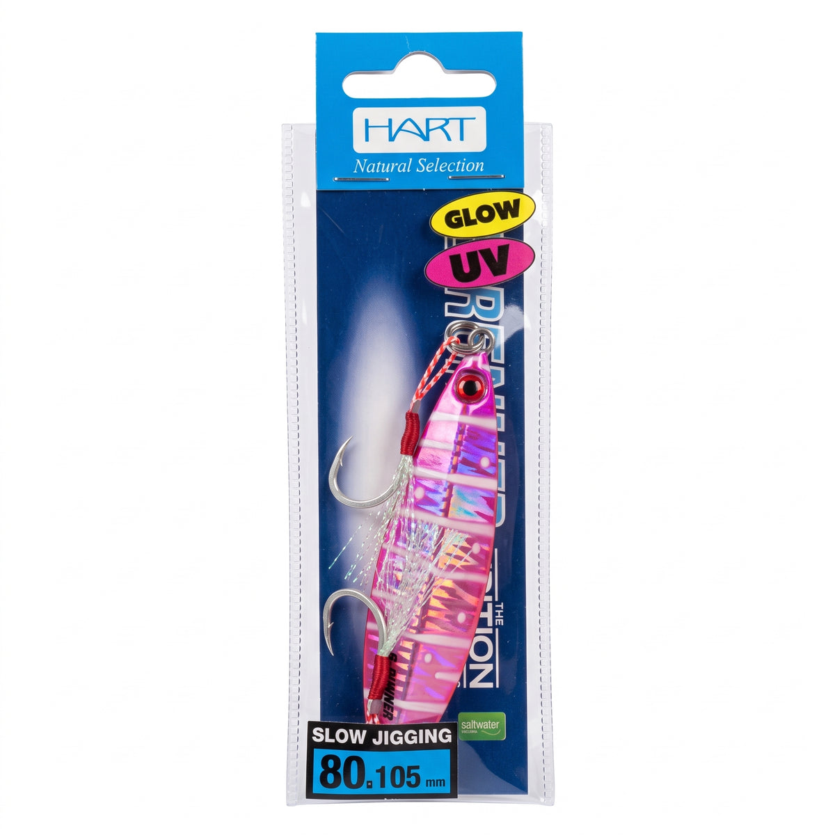 Señuelo Slow Jigging Hart B-Runner 80 grs con Assist Hooks