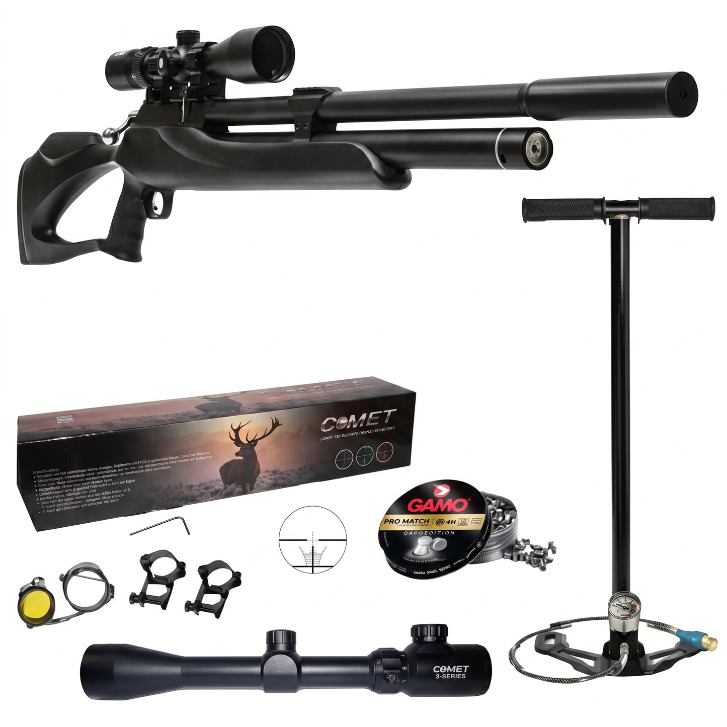 Rifle Pcp M25 + Bombin + Mira+ Postones