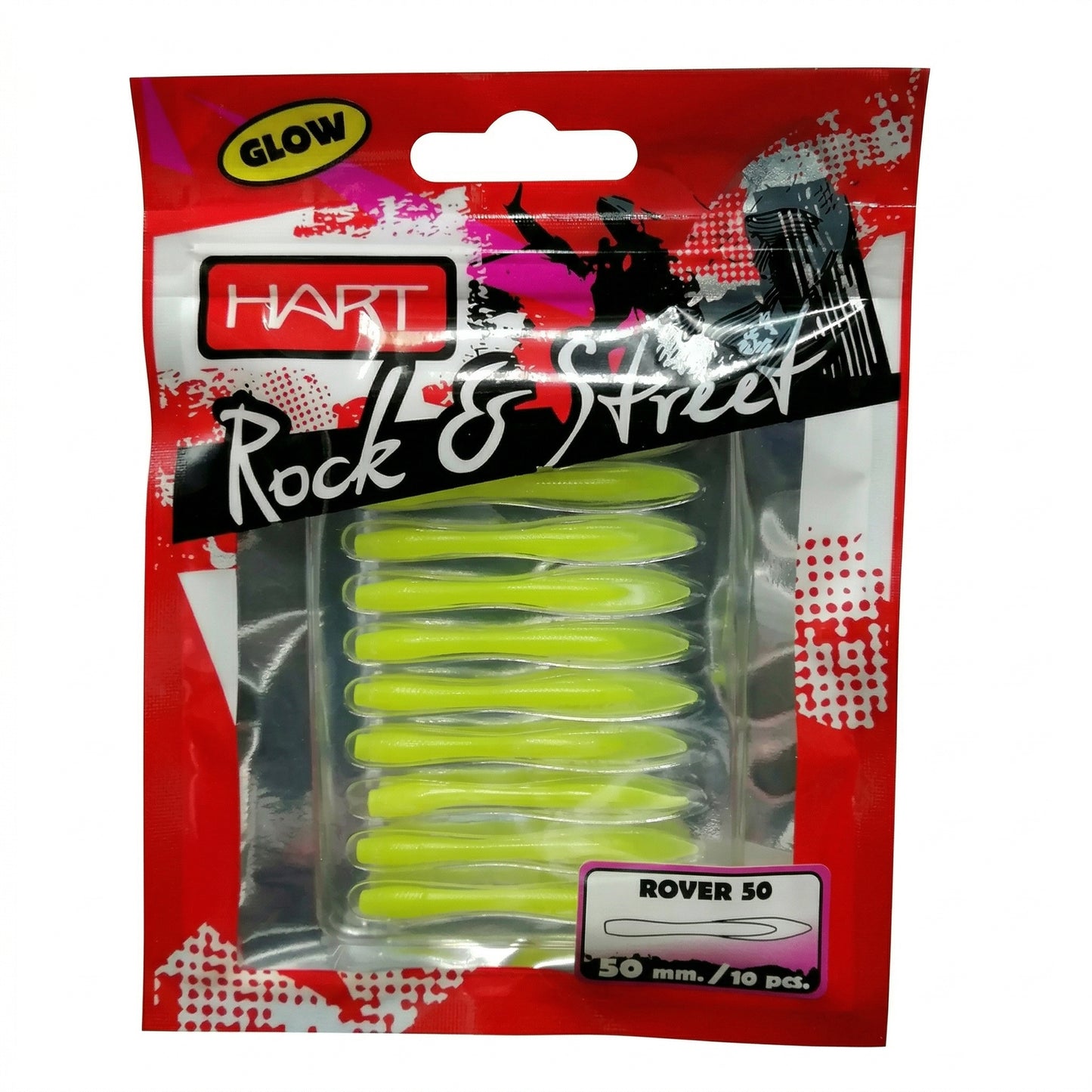 Vinilo Hart Rock Street Rover 5cm 10 Piezas